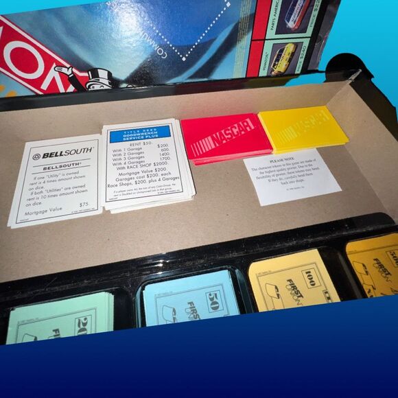 Vtg 1997 NASCAR Monopoly Official Collector's Edition Board Game - Picture 4 of 9